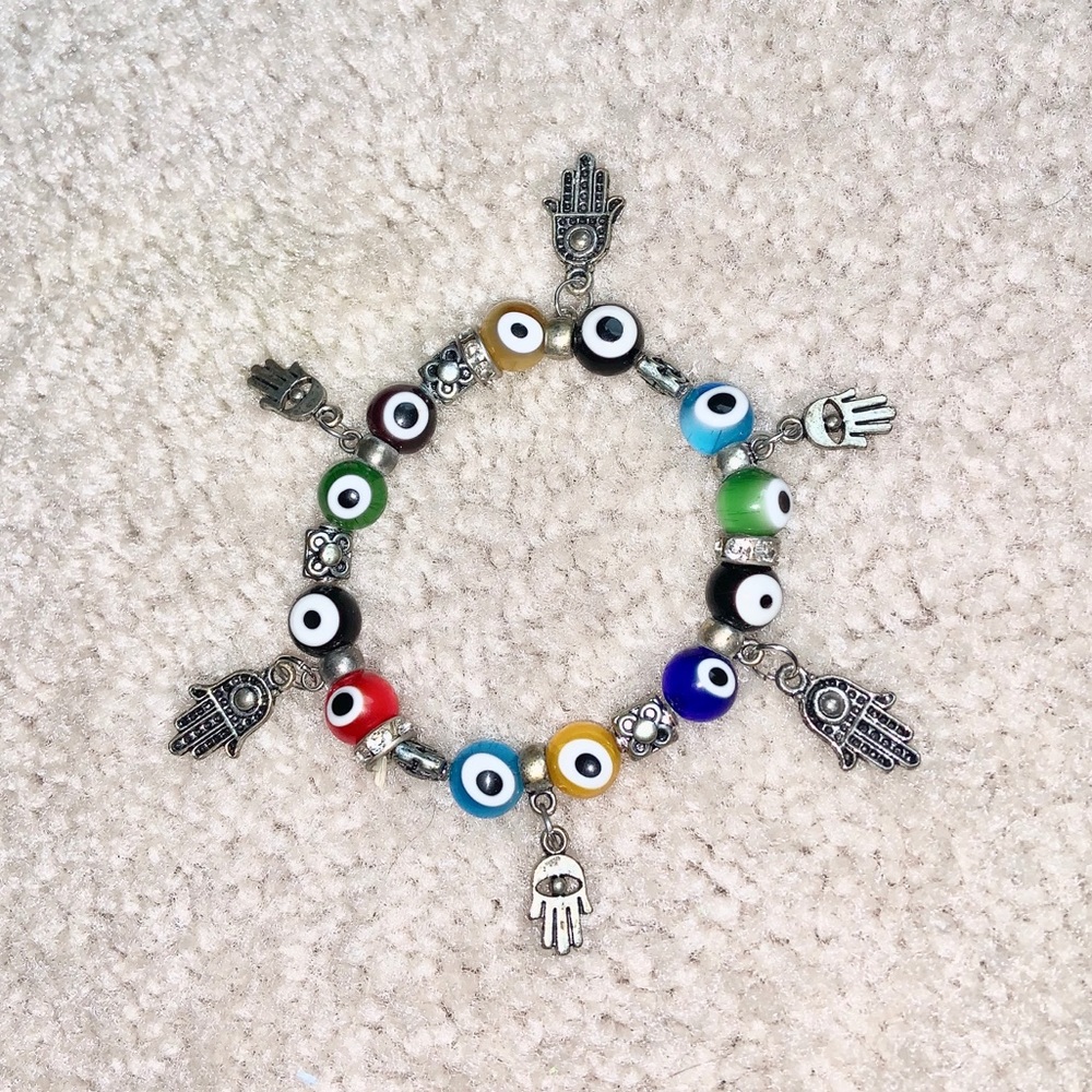 hamsa hand / evil eye bracelet